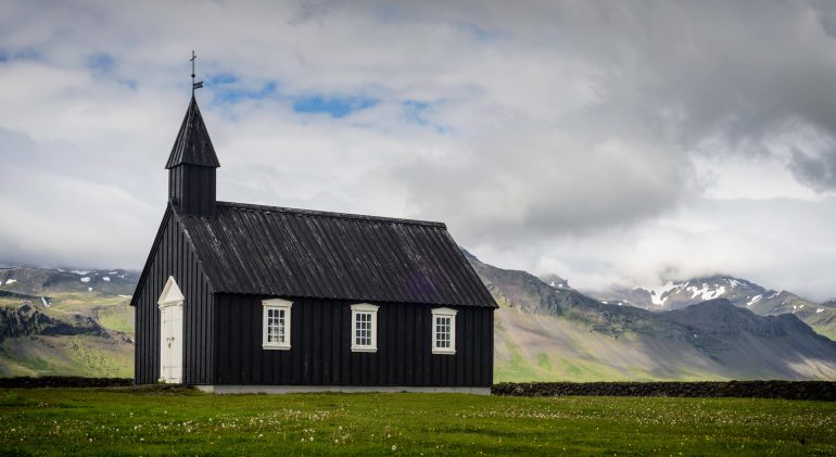 Iglesia Búðakirkja en Islandia
