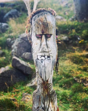 A pagan idol on Flatey island