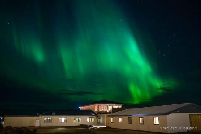 Aurora boreal sobre el parque nacional de Skaftafell
