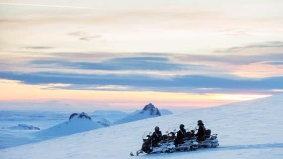 Golden Circle Super Jeep Tour with Snowmobiling on a Glacier