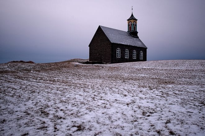 Una iglesia en Islandia