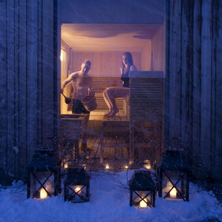 Una sauna finlandesa en Islandia