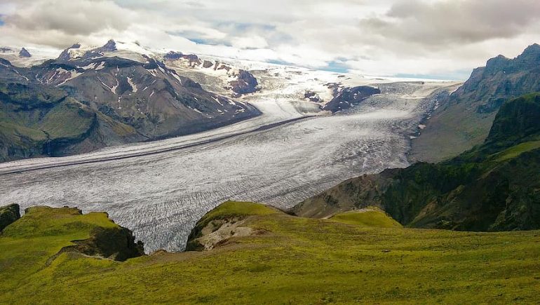 Un glaciar en el sur de Islandia